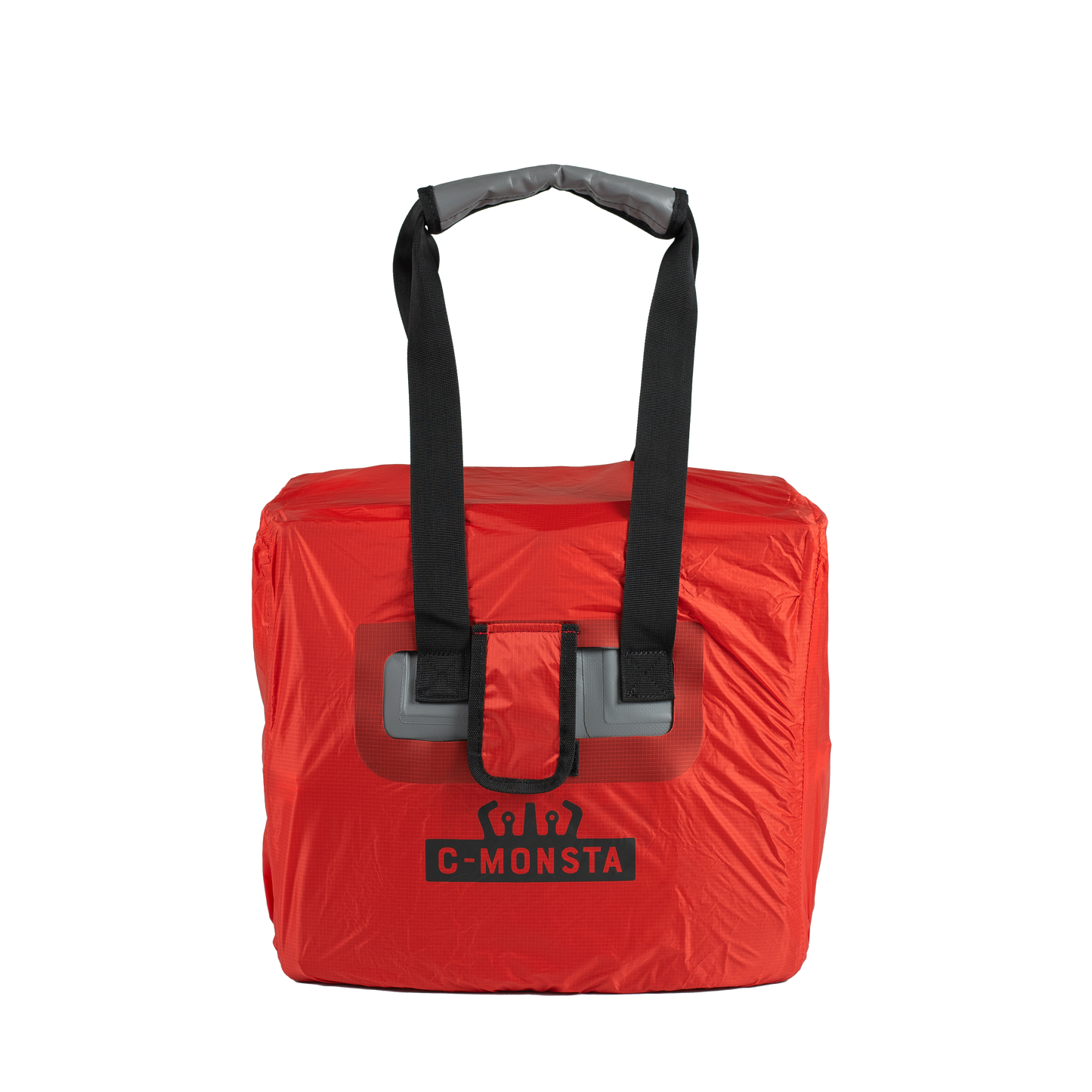C-Monsta rain cover for mini split bag in Red – front view on white background